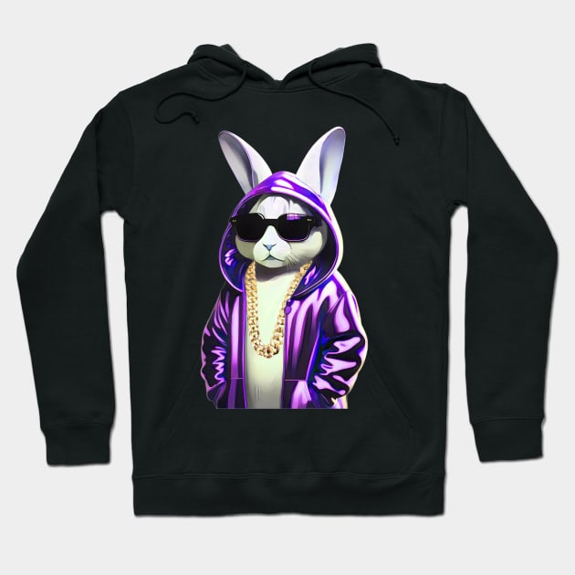 Hip-Hop Bunny Hoodie by Mr.PopArts